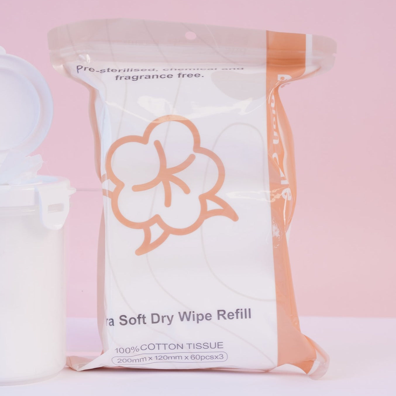 Cotton Dry Baby Wipes